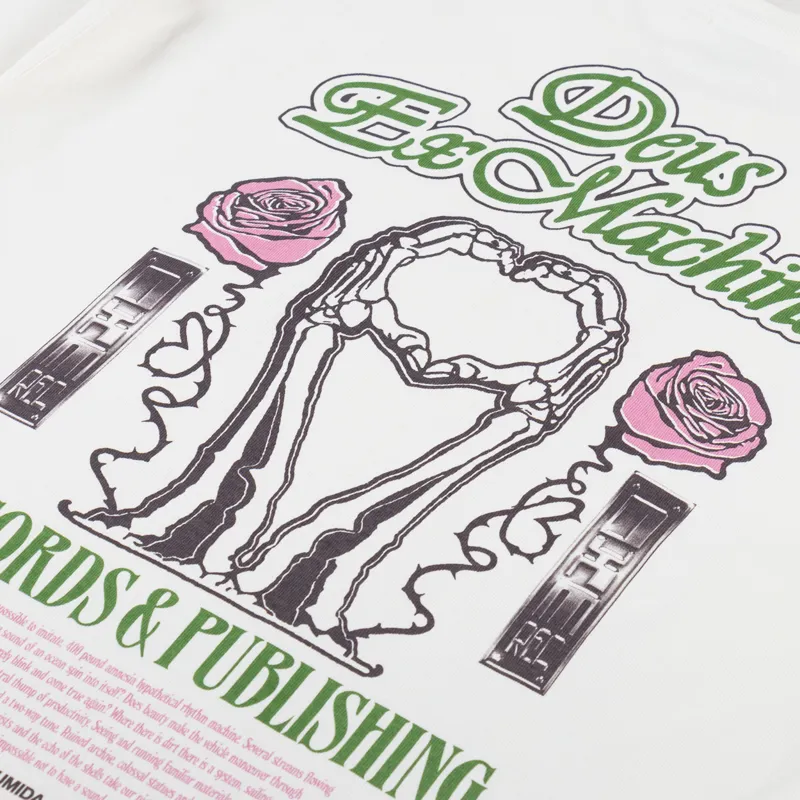 Deus Ex Machina Takoyaki T Shirt Vintage White-4