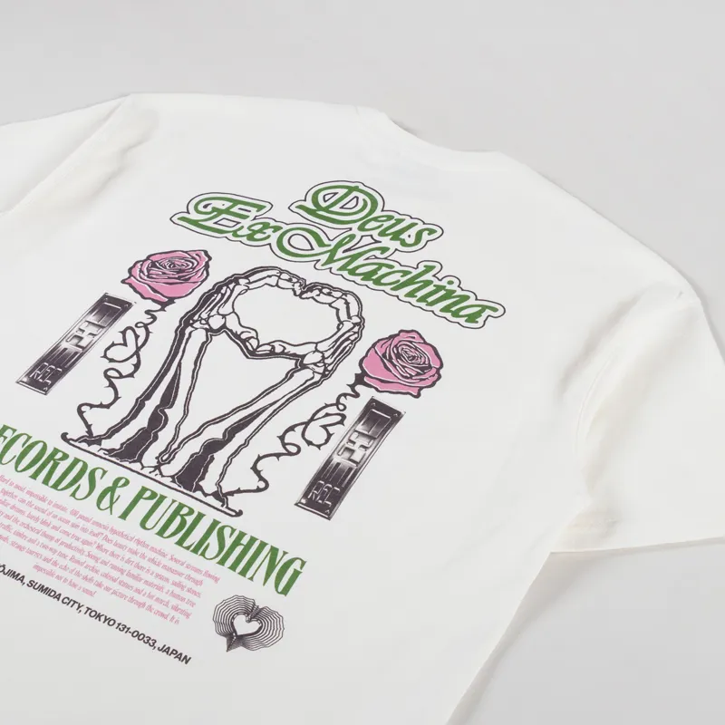 Deus Ex Machina Takoyaki T Shirt Vintage White-2