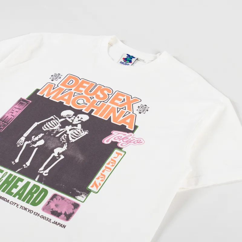 Deus Ex Machina Takoyaki T Shirt Vintage White-3
