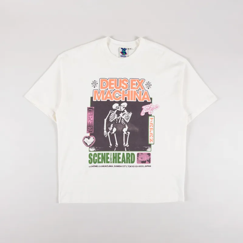 Deus Ex Machina Takoyaki T Shirt Vintage White-1