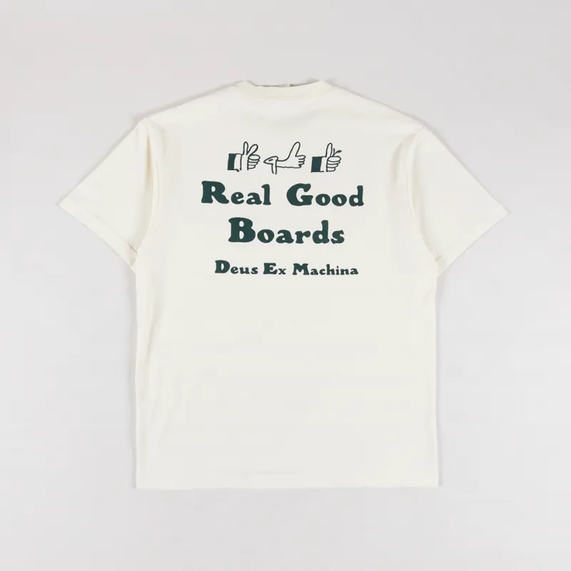 Deus Ex Machina Real Good T Shirt Dirty White