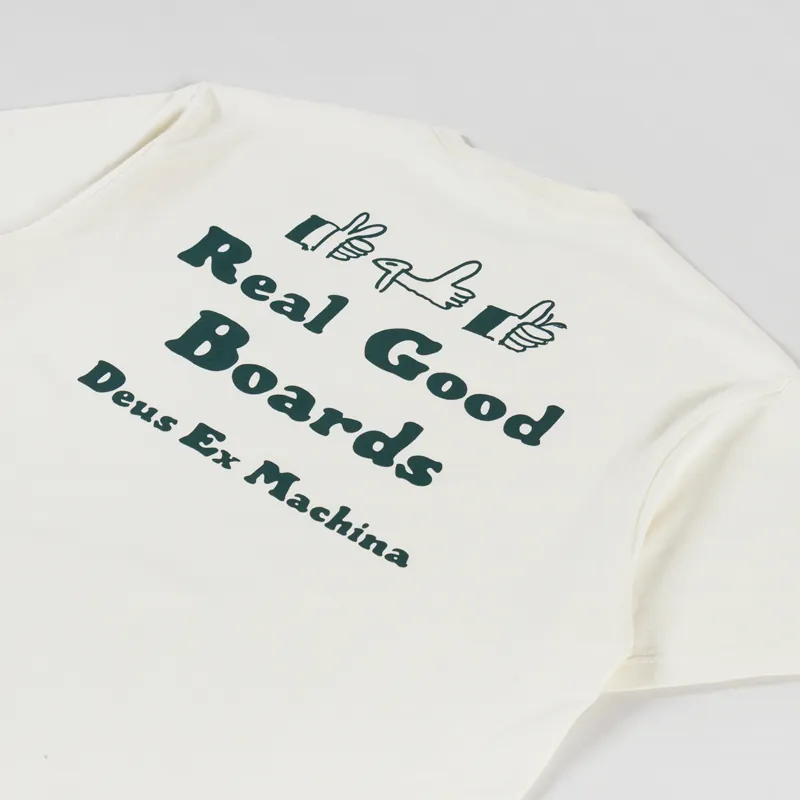 Deus Ex Machina Real Good T Shirt Dirty White-4