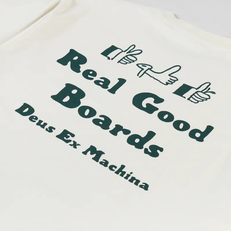 Deus Ex Machina Real Good T Shirt Dirty White-5