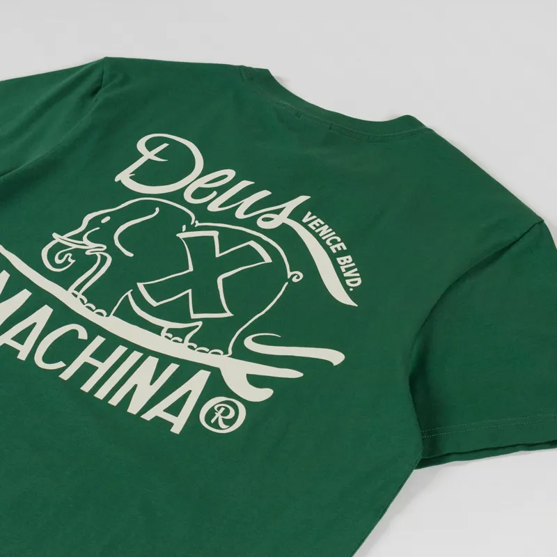 Deus Ex Machina Hefferlump T Shirt Hillside Green-5