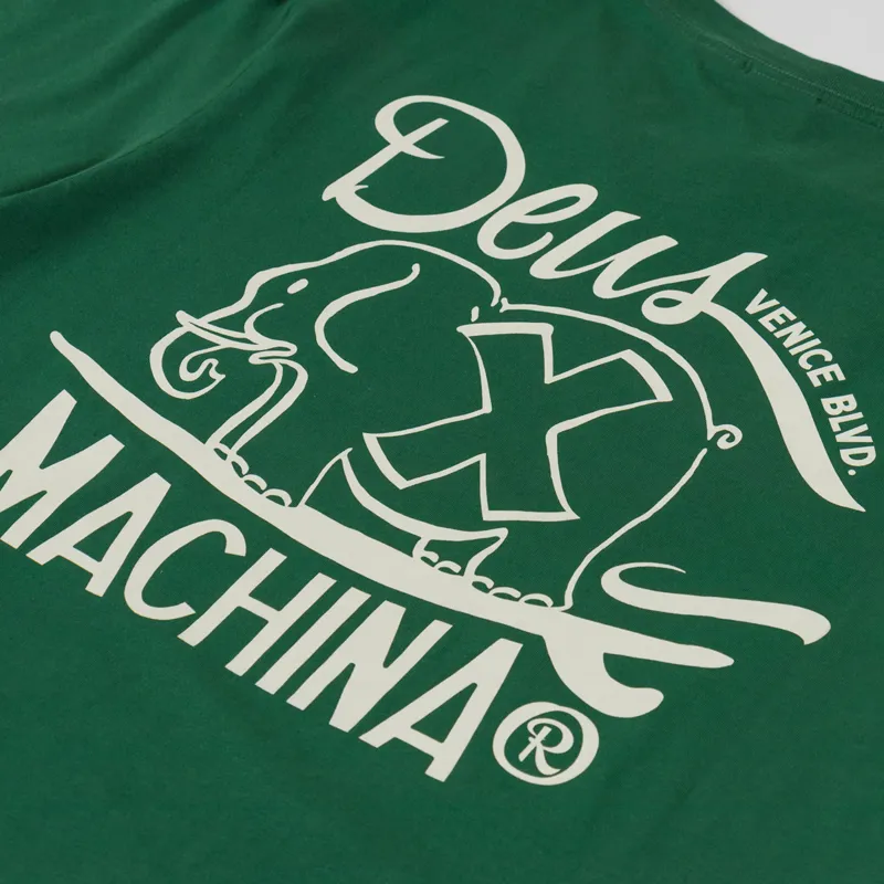 Deus Ex Machina Hefferlump T Shirt Hillside Green-6