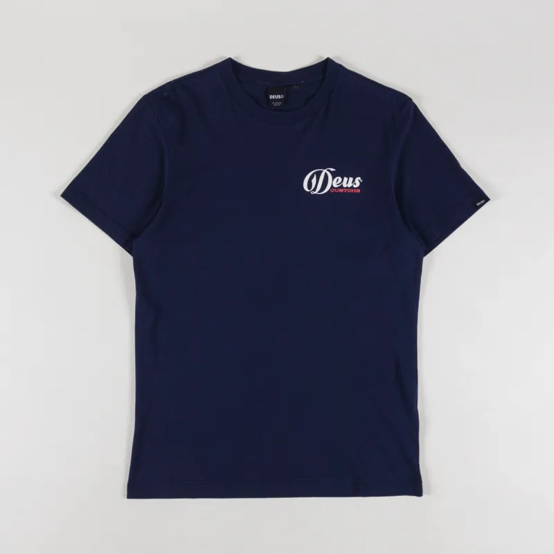 Deus Ex Machina Time Taker T Shirt Navy-1