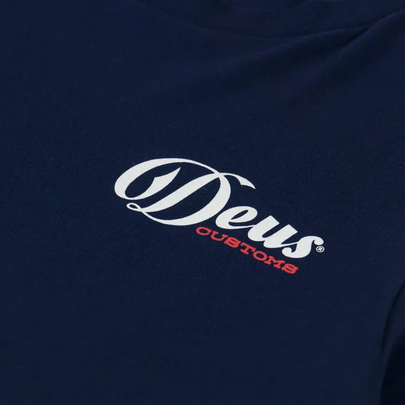 Deus Ex Machina Time Taker T Shirt Navy-5