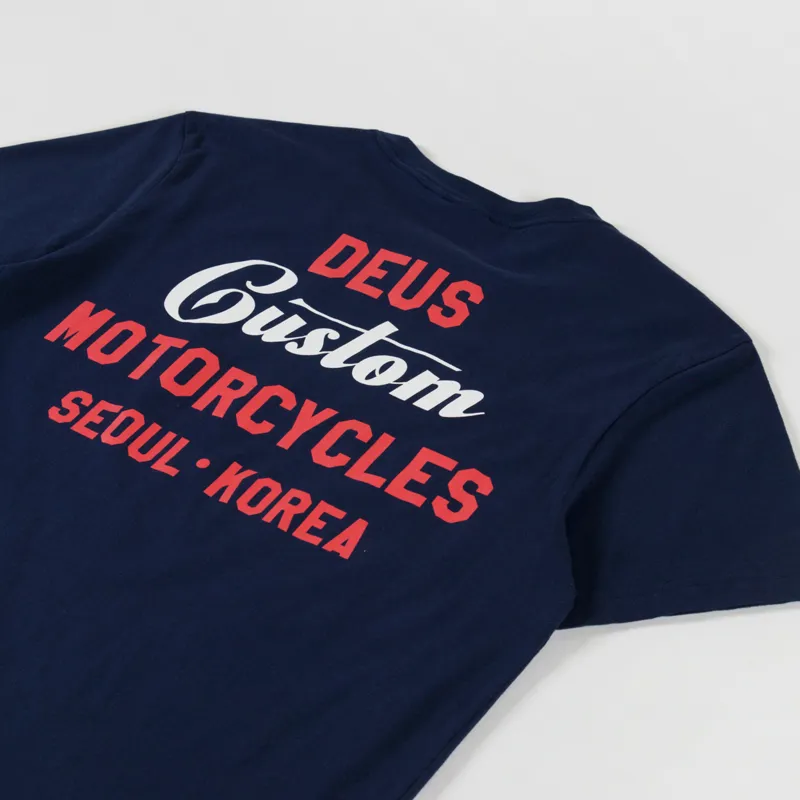 Deus Ex Machina Time Taker T Shirt Navy-2