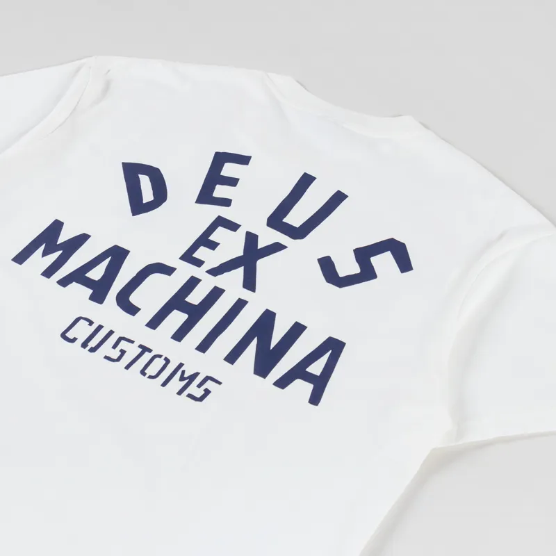 Deus Ex Machina Pisstin T Shirt Vintage White-5
