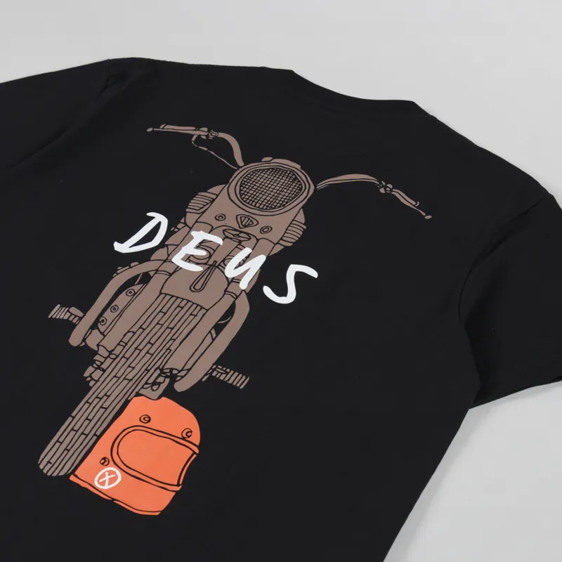 Deus Ex Machina Frontage T Shirt Black-2