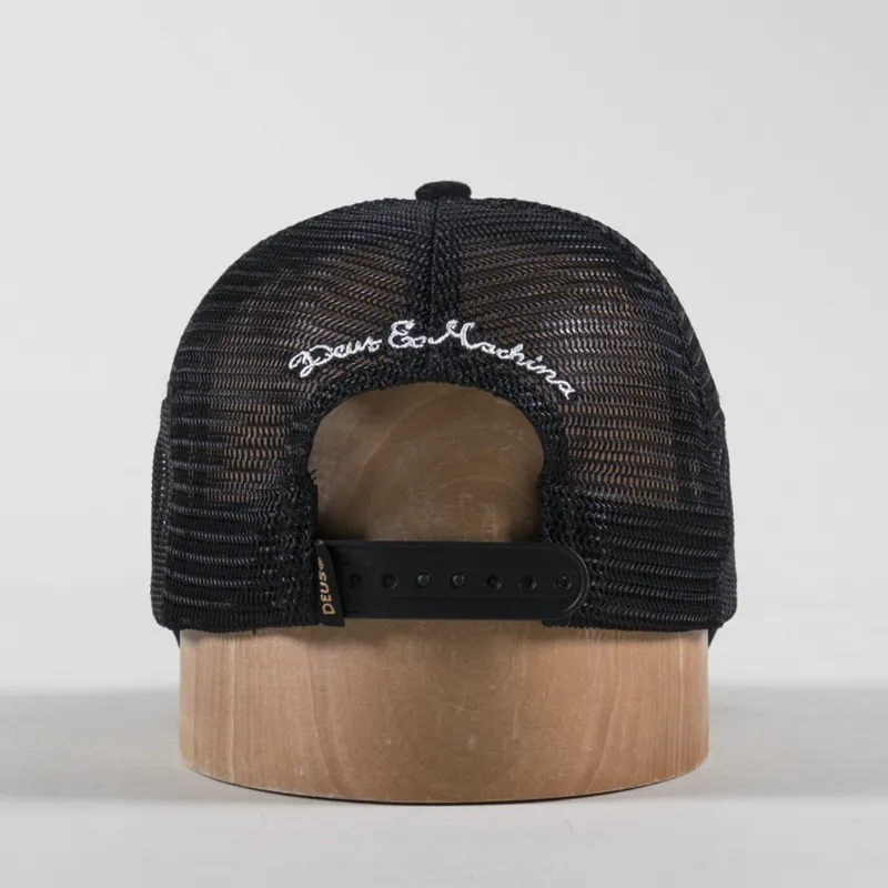 Deus Ex Machina Pill Cord Trucker Cap Black-3