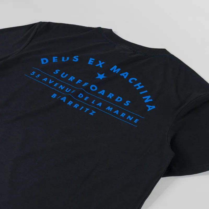 Deus Ex Machina Biarritz Surf T Shirt Black-2