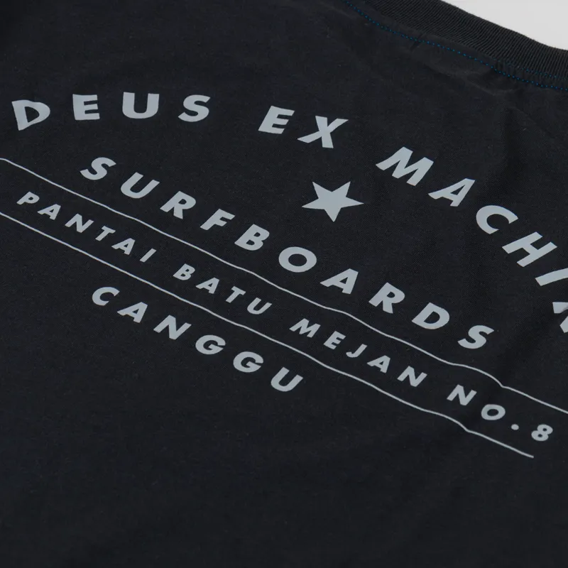 Deus Ex Machina Mens Canggu Surf Logo Tee T Shirt Black