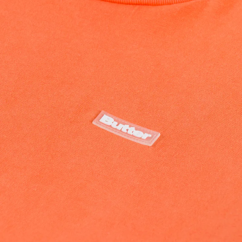 Butter Goods Basic T Shirt Washed Blood Orange-2