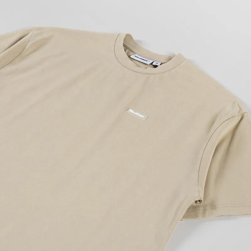 Butter Goods Basic T Shirt Washed Sandstone-1