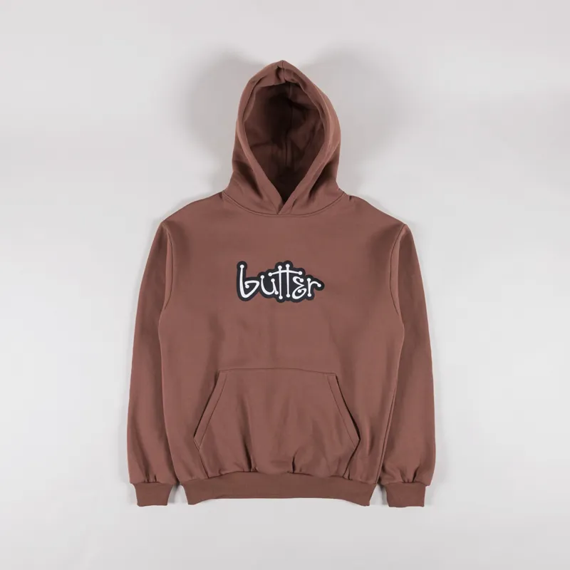 Butter Goods Connection Pullover Hood Washed Brown