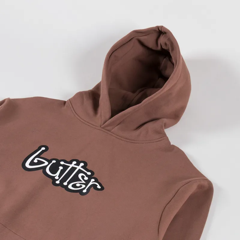 Butter Goods Connection Pullover Hood Washed Brown-2