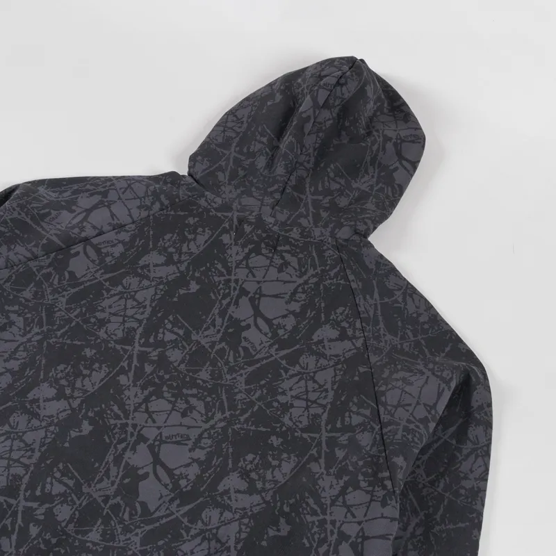 Butter Goods Woods Camo Zip-Thru Hood Washed Black-3
