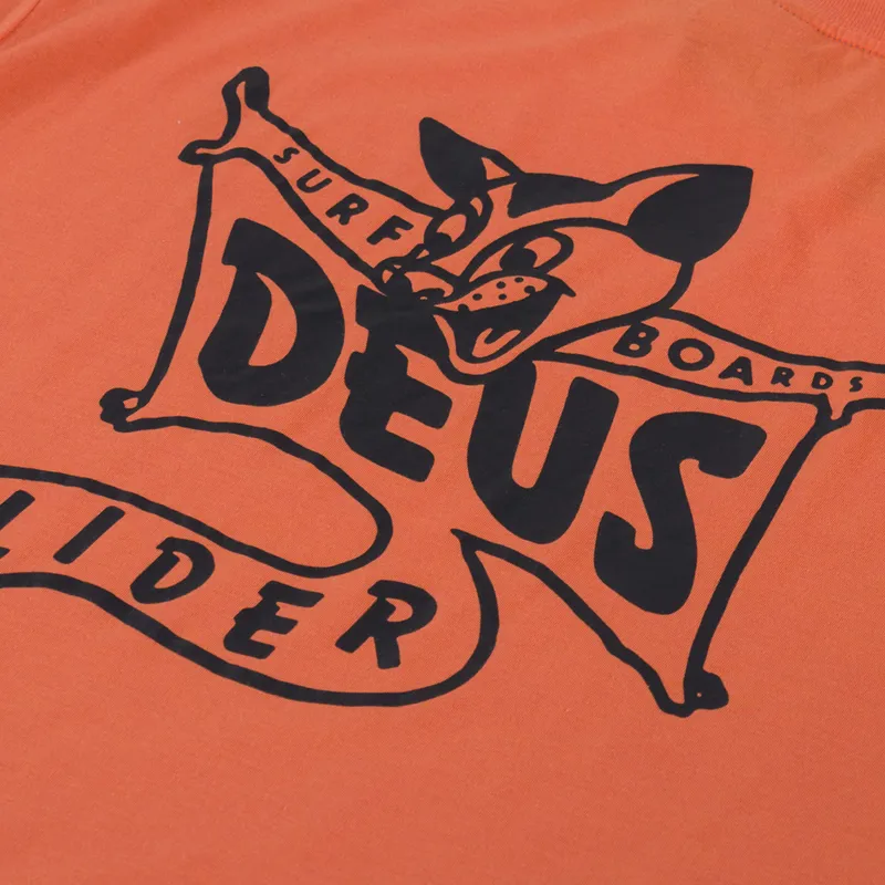 Deus Ex Machina The Glider T Shirt Mandarin Orange-4