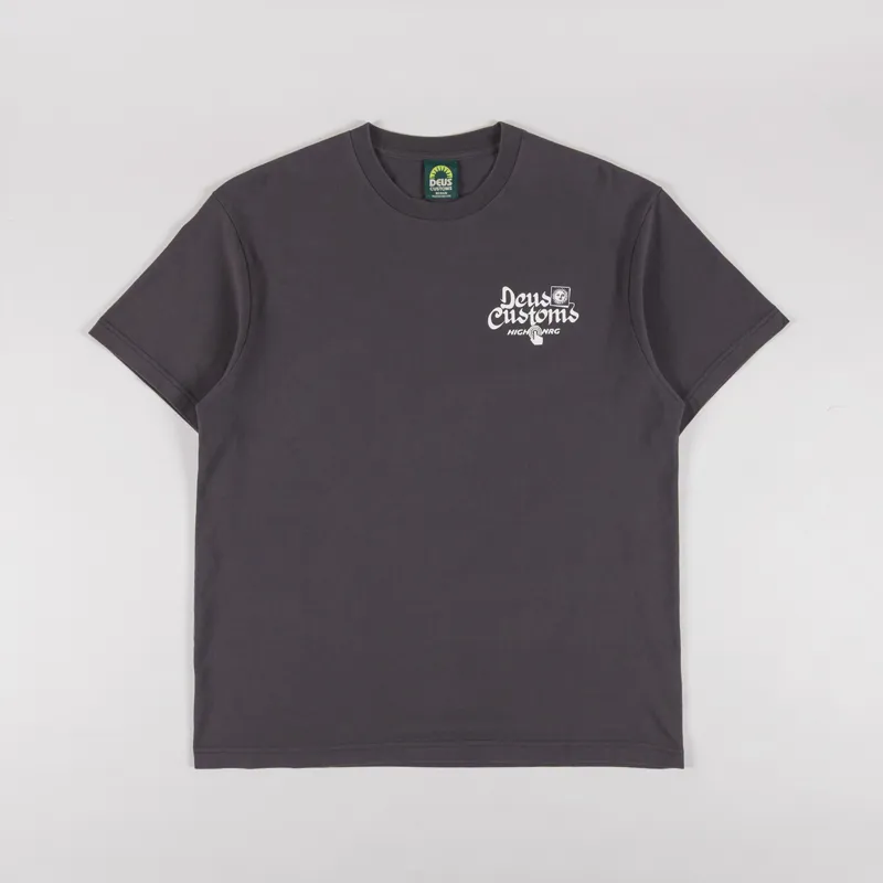 Deus Ex Machina Open Head T Shirt Anthracite-1