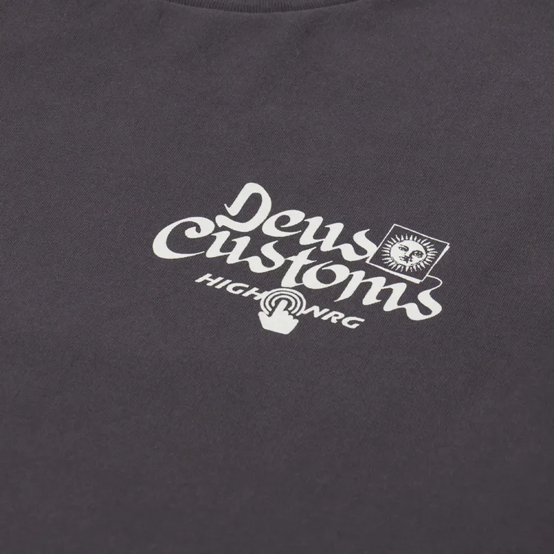 Deus Ex Machina Open Head T Shirt Anthracite-5