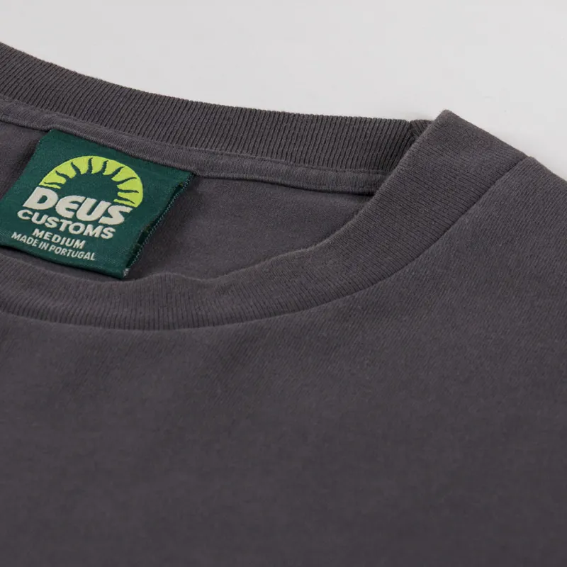 Deus Ex Machina Open Head T Shirt Anthracite-6