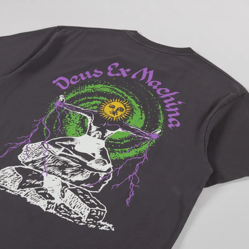 Deus Ex Machina Open Head T Shirt Anthracite-2