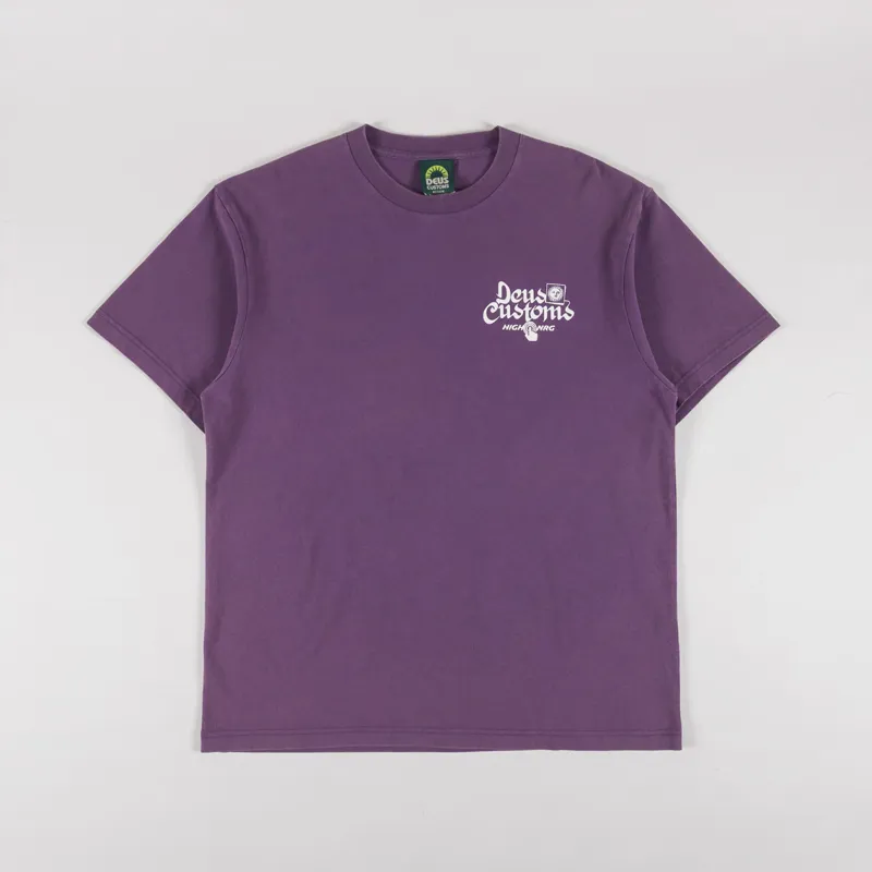 Deus Ex Machina Open Head T Shirt Navy Cosmos-1