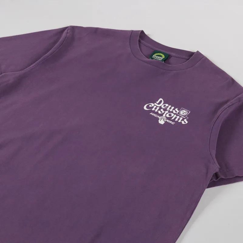 Deus Ex Machina Open Head T Shirt Navy Cosmos-3