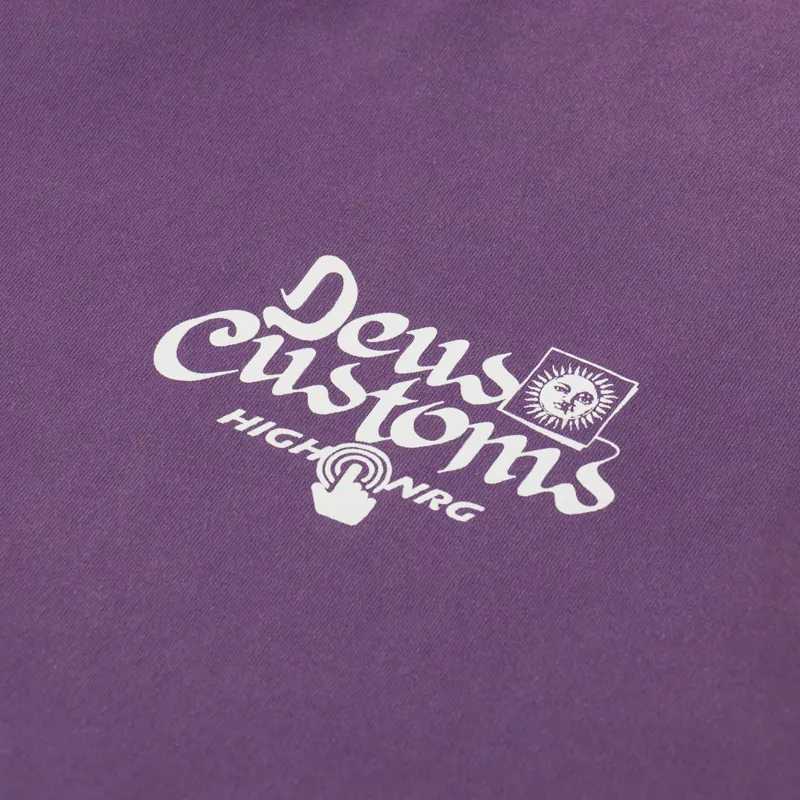 Deus Ex Machina Open Head T Shirt Navy Cosmos-5