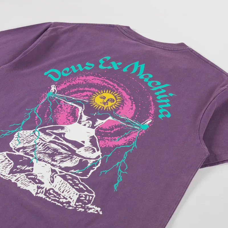 Deus Ex Machina Open Head T Shirt Navy Cosmos-2