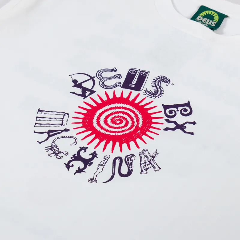 Deus Ex Machina Inside Out T Shirt Vintage White-5