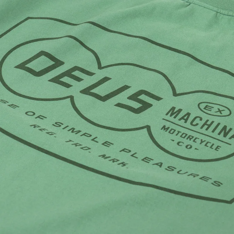 Deus Ex Machina Expo T Shirt Shale Green-4