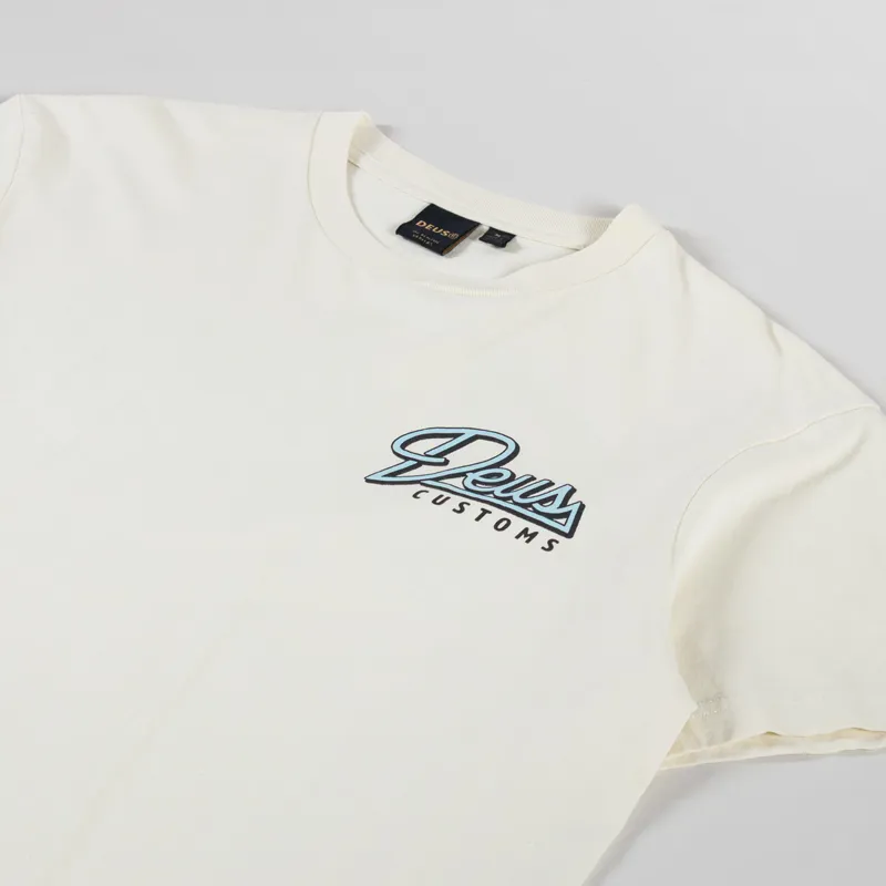 Deus Ex Machina Conduit T Shirt Dirty White-3