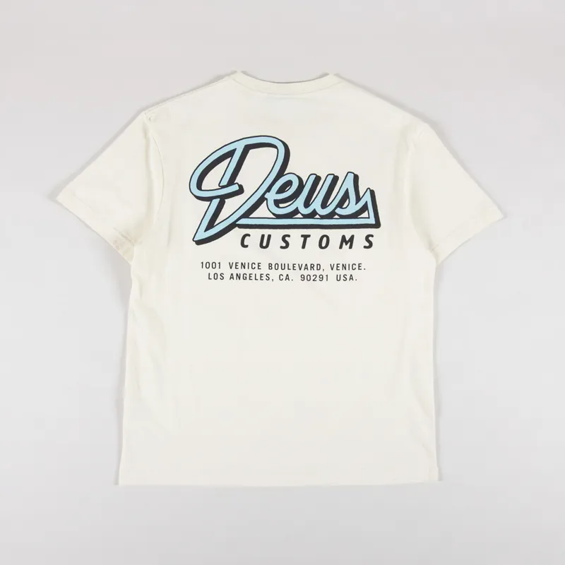 Deus Ex Machina Conduit T Shirt Dirty White