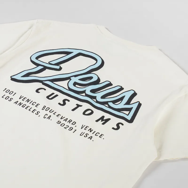 Deus Ex Machina Conduit T Shirt Dirty White-2