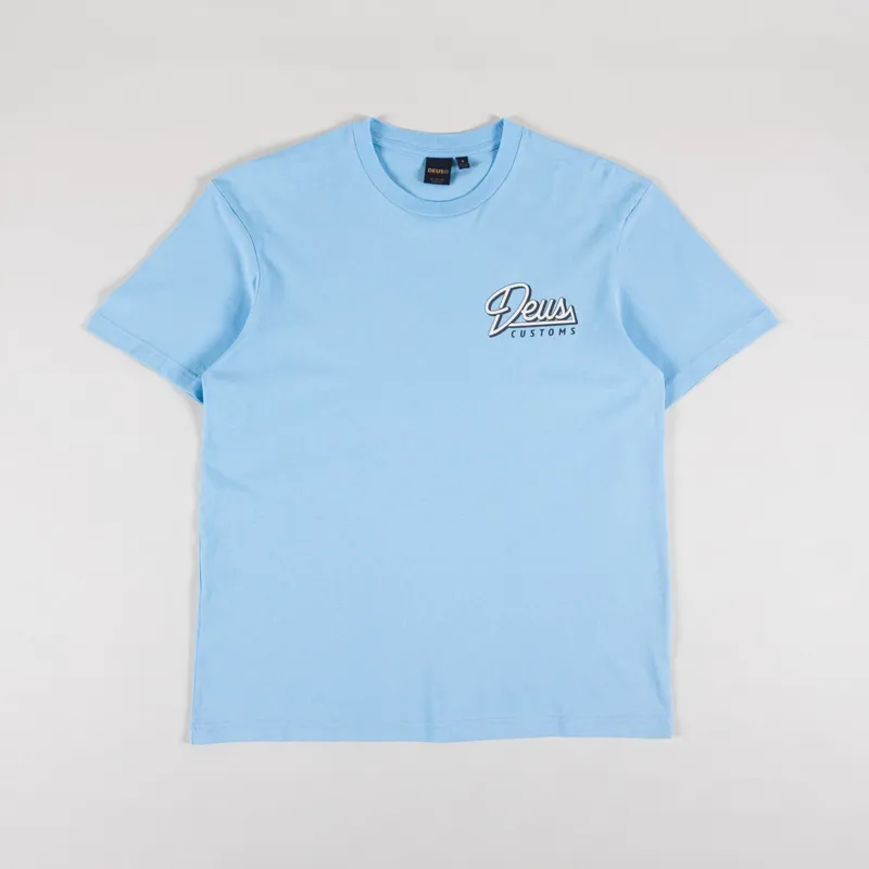 Deus Ex Machina Conduit T Shirt Sky Blue-1