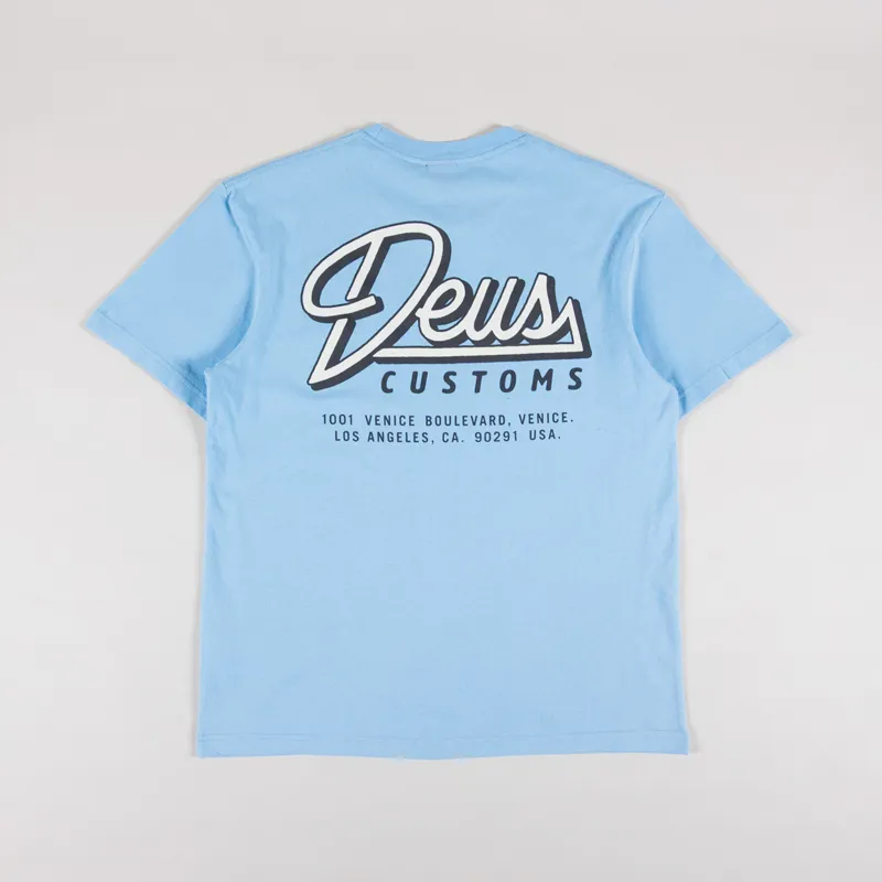 Deus Ex Machina Conduit T Shirt Sky Blue