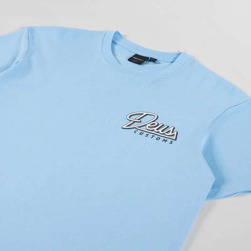 Deus Ex Machina Conduit T Shirt Sky Blue-3