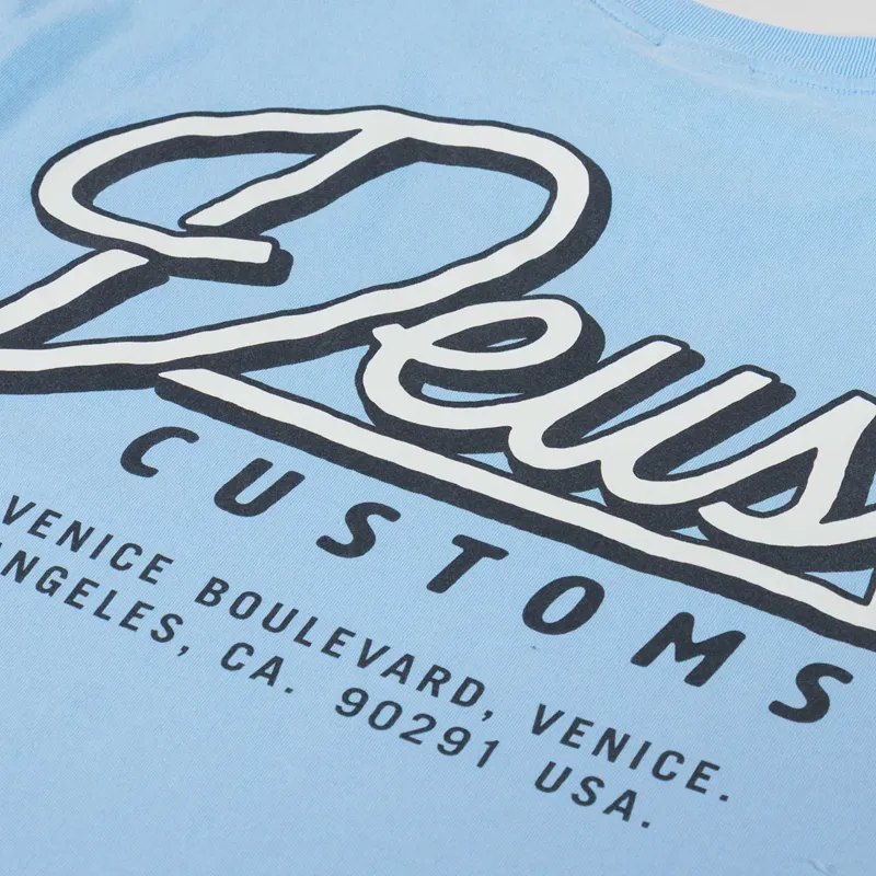 Deus Ex Machina Conduit T Shirt Sky Blue-4