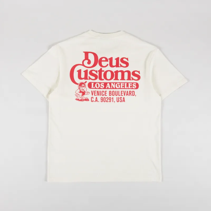 Deus Ex Machina Raptor T Shirt Dirty White