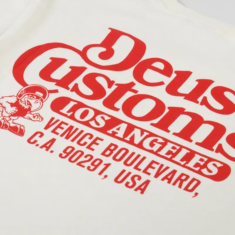 Deus Ex Machina Raptor T Shirt Dirty White-4