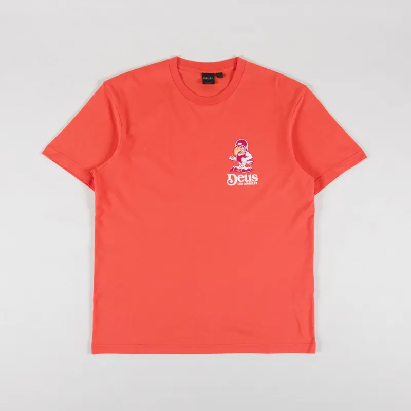 Deus Ex Machina Raptor T Shirt Tangerine Tango-1