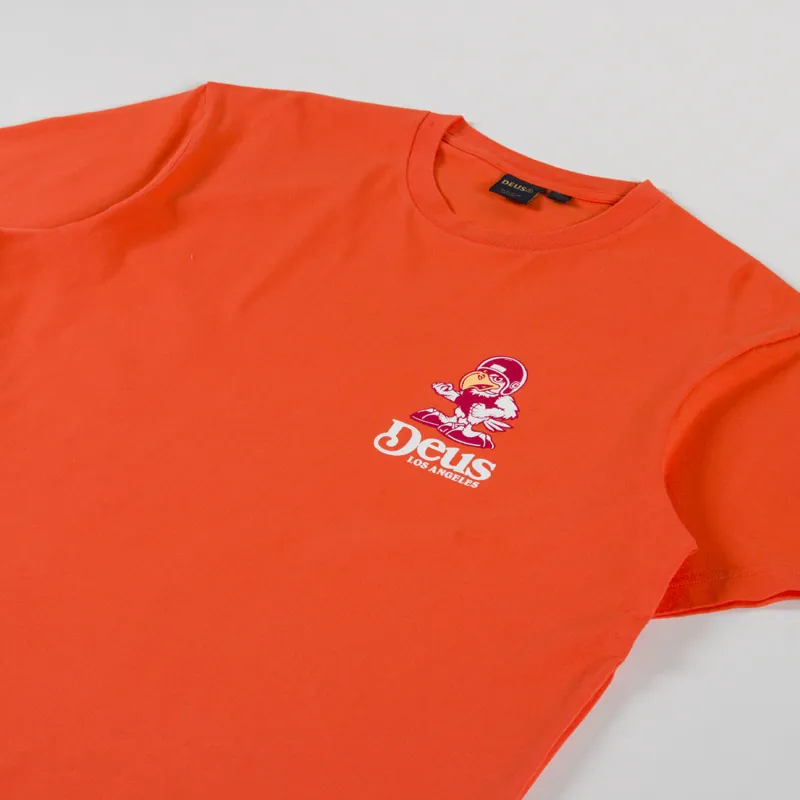 Deus Ex Machina Raptor T Shirt Tangerine Tango-3