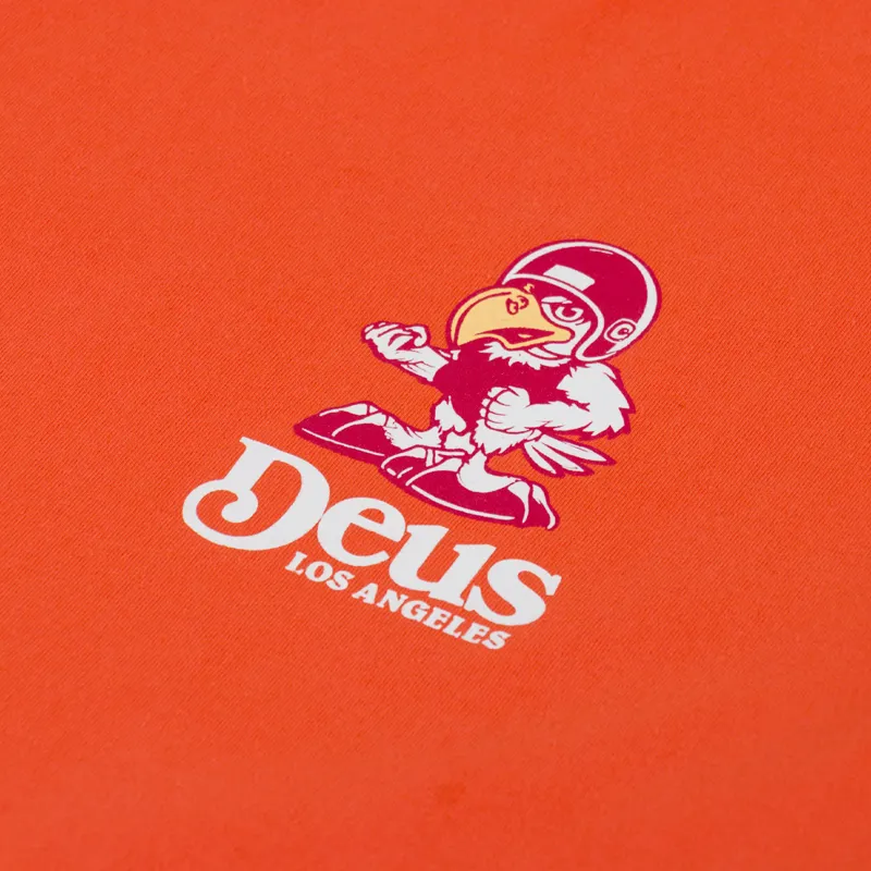 Deus Ex Machina Raptor T Shirt Tangerine Tango-5