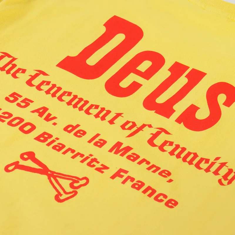 Deus Ex Machina Showdown T Shirt Super Lemon-4
