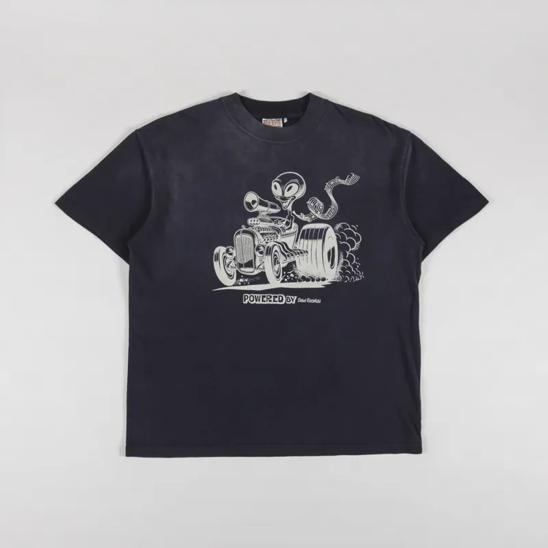 Deus Ex Machina Celestial Rod T Shirt Anthracite-1