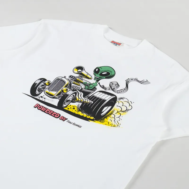 Deus Ex Machina Celestial Rod T Shirt Vintage White-3