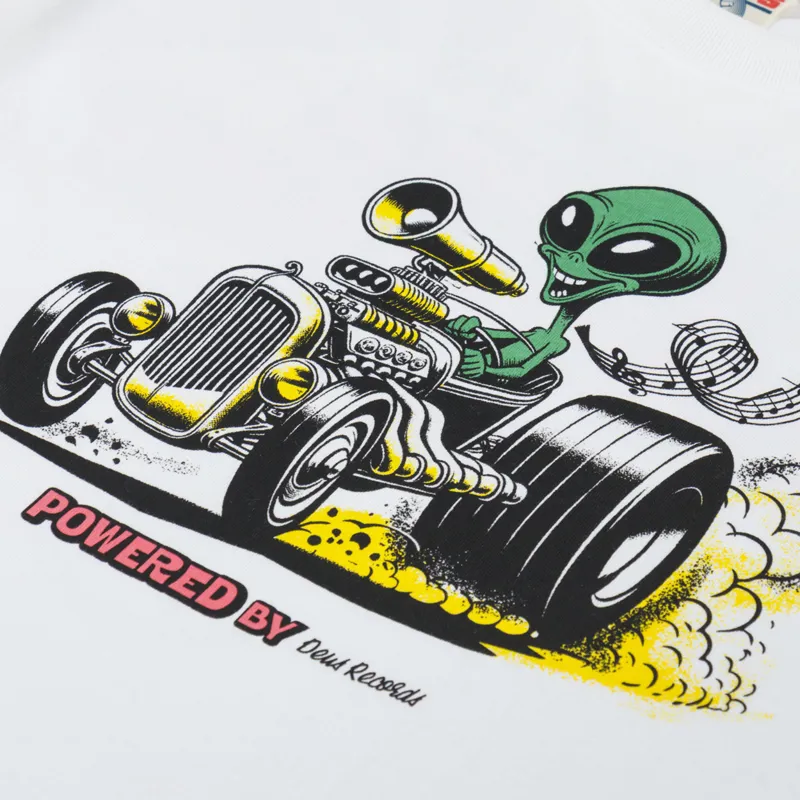 Deus Ex Machina Celestial Rod T Shirt Vintage White-5