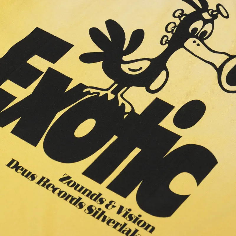 Deus Ex Machina Zounds T Shirt Golden Rod-4